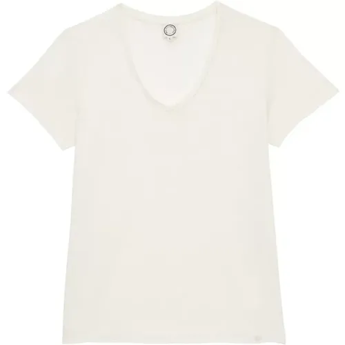 Katalina Elfenbein T-Shirt , Damen, Größe: L - Ines De La Fressange Paris - Modalova