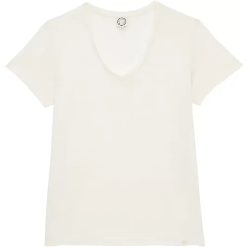 Katalina Elfenbein T-Shirt , Damen, Größe: S - Ines De La Fressange Paris - Modalova