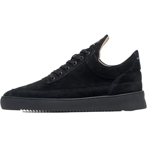 Low Top Suede All , male, Sizes: 12 UK, 8 UK, 7 UK, 9 UK, 10 UK, 11 UK, 6 UK - Filling Pieces - Modalova