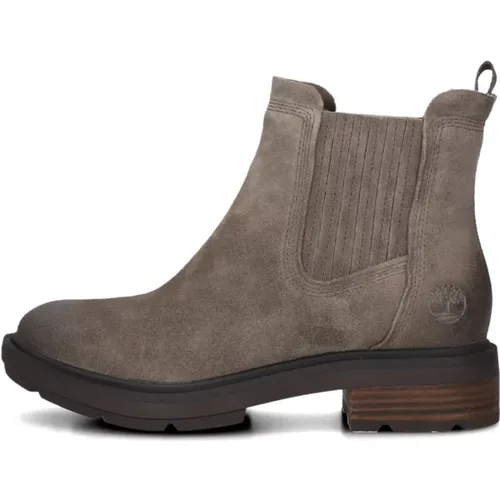 Taupe Chelsea Boots für Stilvollen Herbst , Damen, Größe: 39 1/2 EU - Timberland - Modalova