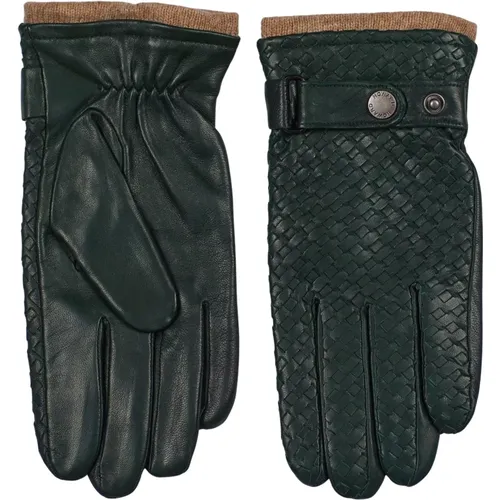 Grüne Lammnappa-Handschuhe , Herren, Größe: L - Howard London - Modalova