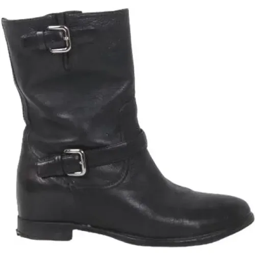 Pre-owned Leather boots , female, Sizes: 8 UK - Prada Vintage - Modalova