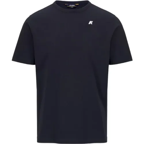 Stretch Jersey T-Shirt in Depth , male, Sizes: XL, M, 2XL, L - K-way - Modalova