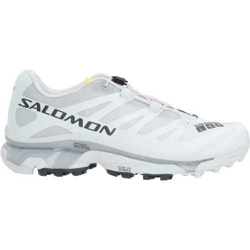 Light Grey Mesh Sneakers with Details , male, Sizes: 9 1/2 UK - Salomon - Modalova