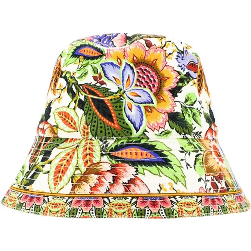 Multicoloured Bouquet Print Bucket Hat , female, Sizes: M, S - ETRO - Modalova