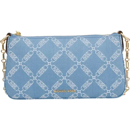 Denim Chain Pouchette Bag , female, Sizes: ONE SIZE - Michael Kors - Modalova