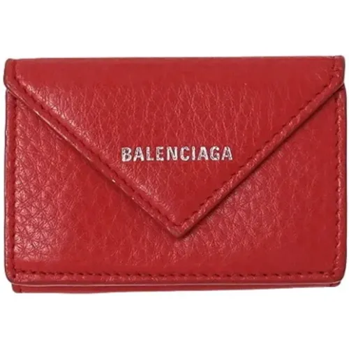 Pre-owned Leather wallets , female, Sizes: ONE SIZE - Balenciaga Vintage - Modalova