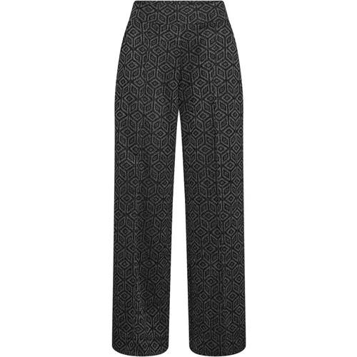 Glam Pant Trousers with Glimmer Pattern , female, Sizes: XL - MOS MOSH - Modalova