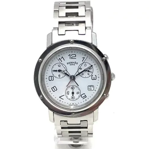 Pre-owned Stainless Steel watches , male, Sizes: ONE SIZE - Hermès Vintage - Modalova