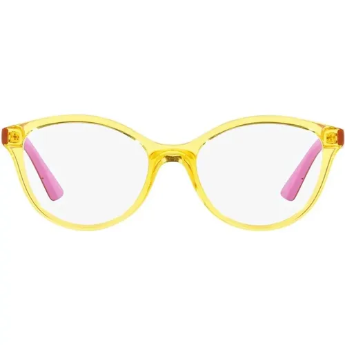 Transparente Gelbe Brillengestelle , Damen, Größe: 48 MM - Vogue - Modalova