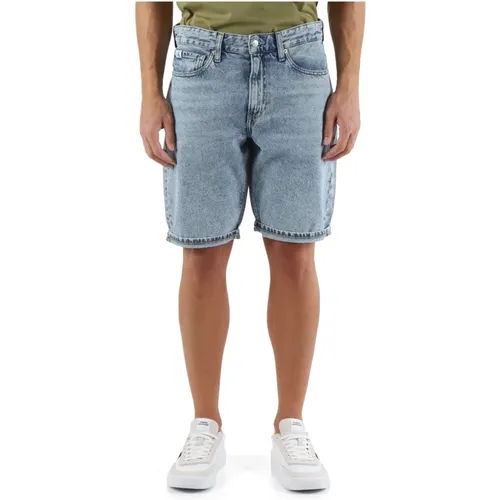 Regular Fit Bermuda Jeans Five Pockets , male, Sizes: W32, W30, W36, W33, W31 - Calvin Klein Jeans - Modalova