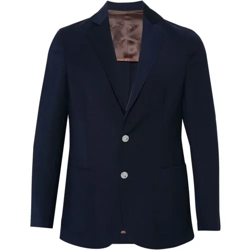 Blazer Two-Button Elegant Style , male, Sizes: L, 2XL - Barba - Modalova