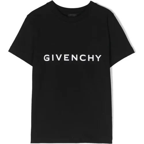 Schwarzes Baumwoll-T-Shirt mit Logo-Print - Givenchy - Modalova