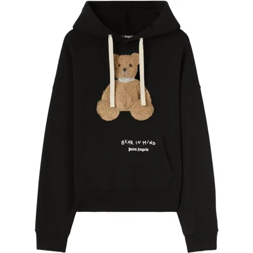 Bear in Mind Hoody Sweaters , Herren, Größe: M - Palm Angels - Modalova