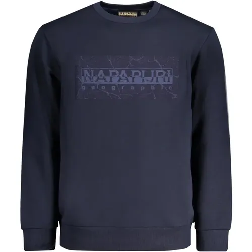 Long Sleeve Sweatshirt with Print , male, Sizes: L, M, S - Napapijri - Modalova