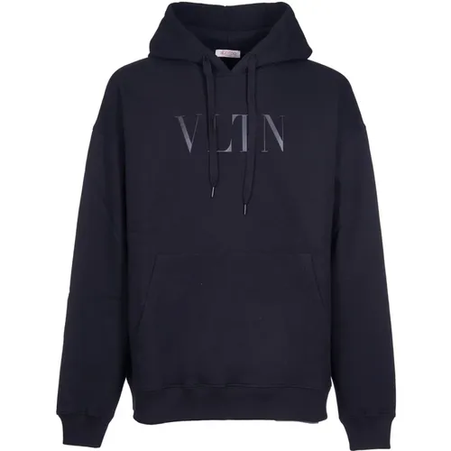 Cotton Sweatshirt with Drawstring Hood , male, Sizes: M - Valentino Garavani - Modalova