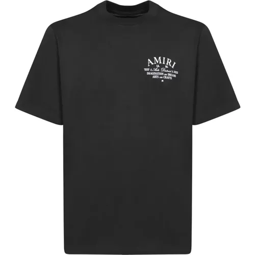 Schwarzes Grafik T-Shirt , Herren, Größe: L - Amiri - Modalova