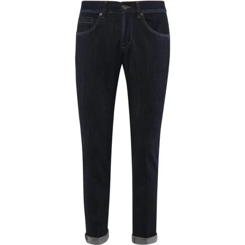 Dark Denim Jeans Made in Italy , male, Sizes: W33, W32, W31, W34, W40 - Dondup - Modalova