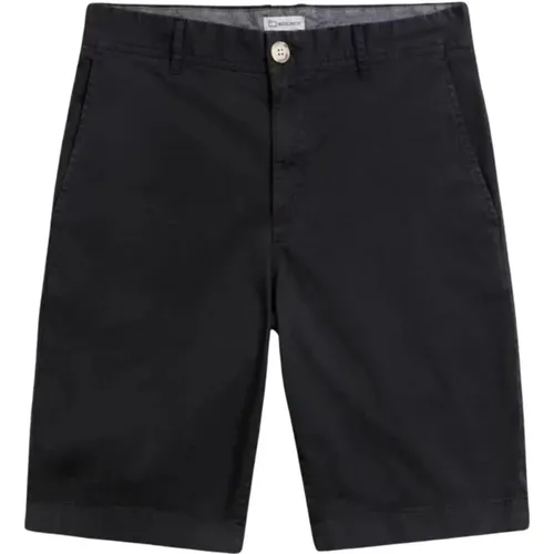 Herren Bermuda Shorts aus Baumwolle mit Taschen , Herren, Größe: W31 - Woolrich - Modalova