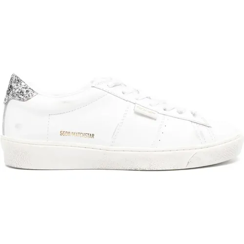 Weiße Leder-Sneakers Vintage , Damen, Größe: 38 EU - Golden Goose - Modalova