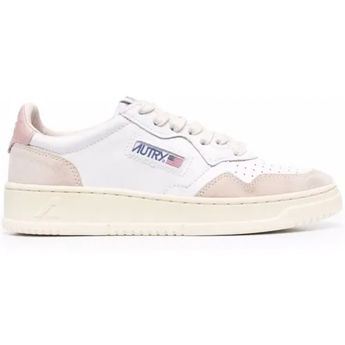 Low-top Sneakers in and Light Grey , female, Sizes: 3 UK, 2 UK - Autry - Modalova