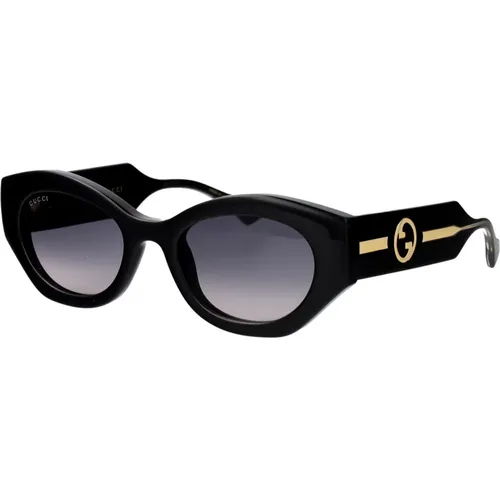 Stylische Sonnenbrille Gg1553S 001 , Damen, Größe: 52 MM - Gucci - Modalova