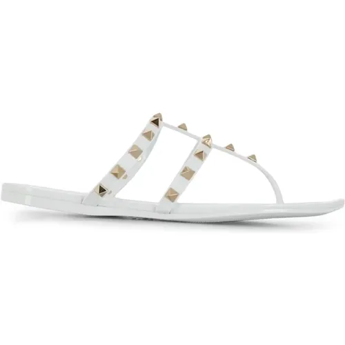 Rockstud Thong-Strap Sandals , female, Sizes: 8 UK, 7 UK - Valentino Garavani - Modalova