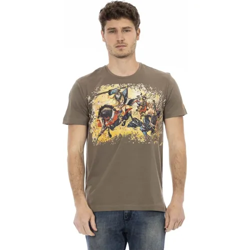 Kurzarm Rundhals T-Shirt , Herren, Größe: S - Trussardi - Modalova