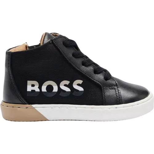 Kinder High-Top Schwarze Schuhe - Hugo Boss - Modalova