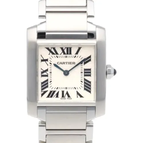 Pre-owned Stainless Steel watches , female, Sizes: ONE SIZE - Cartier Vintage - Modalova