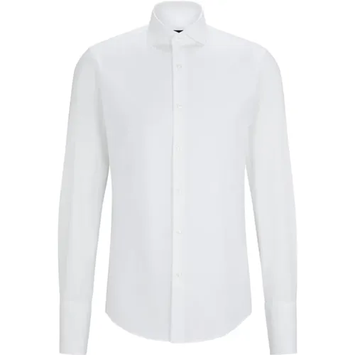 Cotton 3% Elastane Shirt , male, Sizes: 3XL, M, L, S, 4XL, XL, 5XL - Boss - Modalova