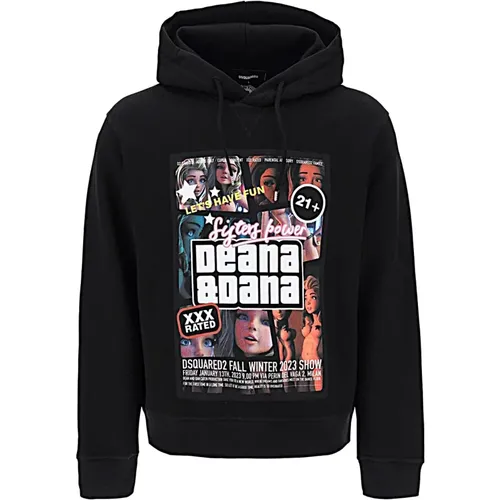 Stylish Hoodie Sweatshirt , male, Sizes: XL, M, S - Dsquared2 - Modalova