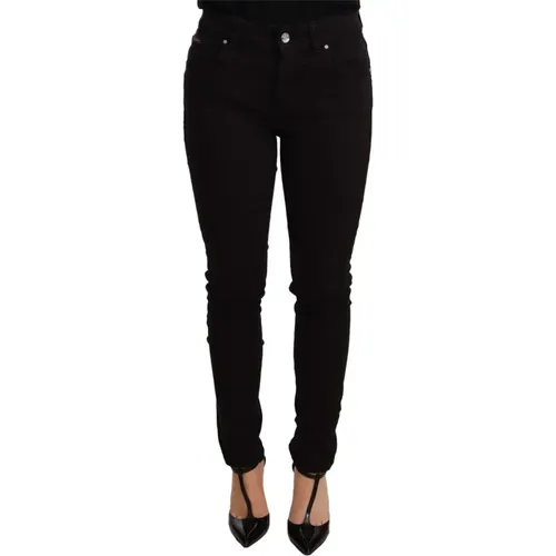 Schwarze Slim Fit Stretch Jeans - Dolce & Gabbana - Modalova