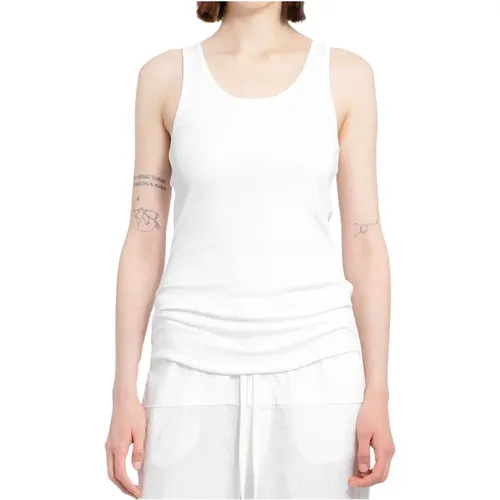 Weißes Stretch-Baumwolltanktop , Damen, Größe: M - Thom Krom - Modalova