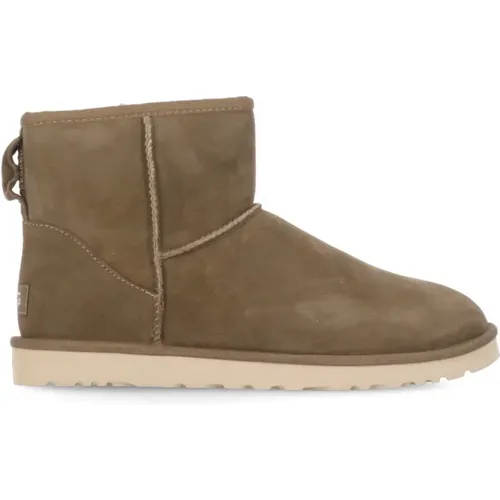 Braune Wildleder Stiefeletten Shearling Futter , Herren, Größe: 40 EU - Ugg - Modalova