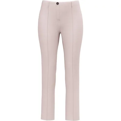 Stretch Cropped Trousers - Bisque Small Model , female, Sizes: 2XL, M, XL - Marc Cain - Modalova