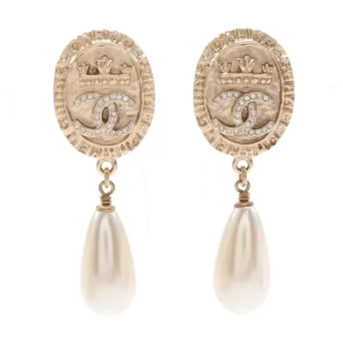 Pre-owned Metal earrings , female, Sizes: ONE SIZE - Chanel Vintage - Modalova