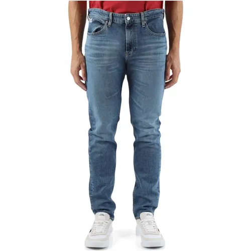 Slim Taper Jeans Fünf Taschen , Herren, Größe: W29 - Calvin Klein Jeans - Modalova