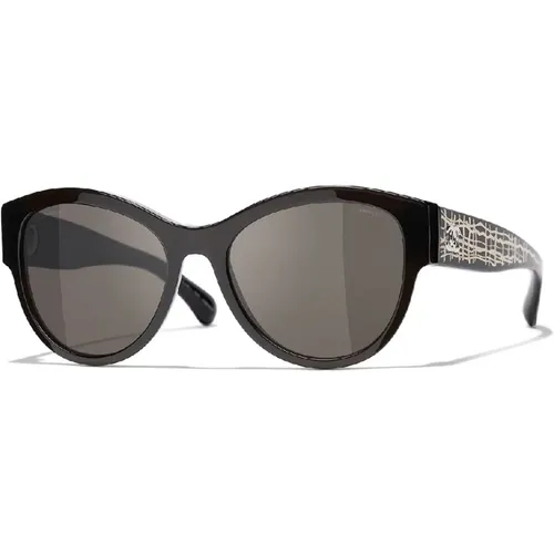 Pantos Sonnenbrille in Schwarz Acetat - Chanel - Modalova