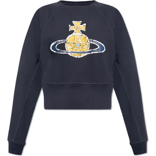 Zeitmaschine bedruckter Sweatshirt , Damen, Größe: L - Vivienne Westwood - Modalova