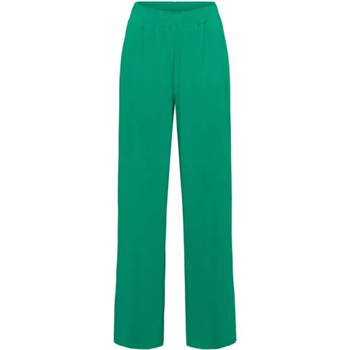 Weite Grüne Hose,Weite Bein Polyester Hose,Weite Bein Polyester Hose Julie,Weite Bein Kobalt Hose - &Co Woman - Modalova