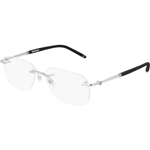 Stilvolle Brille Mb0071O Schwarz,Glasses,Stylische Brille Mb0071O Schwarz - Montblanc - Modalova