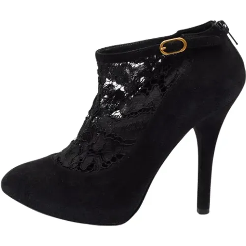 Pre-owned Lace boots , female, Sizes: 5 1/2 UK - Dolce & Gabbana Pre-owned - Modalova