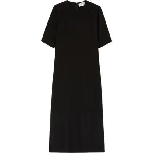 Schwarzes T-Shirt-Stil Kleid , Damen, Größe: S - SPORTMAX - Modalova