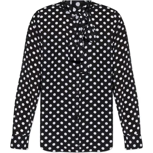 Shirt mit Polka Dot Muster , Damen, Größe: XS - Michael Kors - Modalova