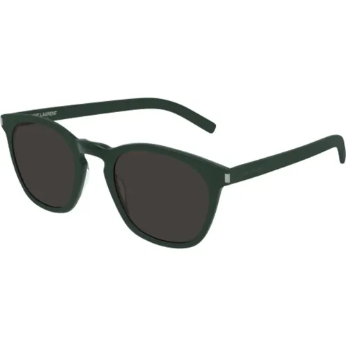 And Black Slim Sunglasses , male, Sizes: 49 MM - Saint Laurent - Modalova