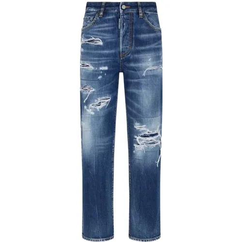 Cropped Jeans , Damen, Größe: L - Dsquared2 - Modalova