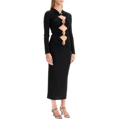 Kleid mit Metallringen und Cut-Outs - Christopher Esber - Modalova