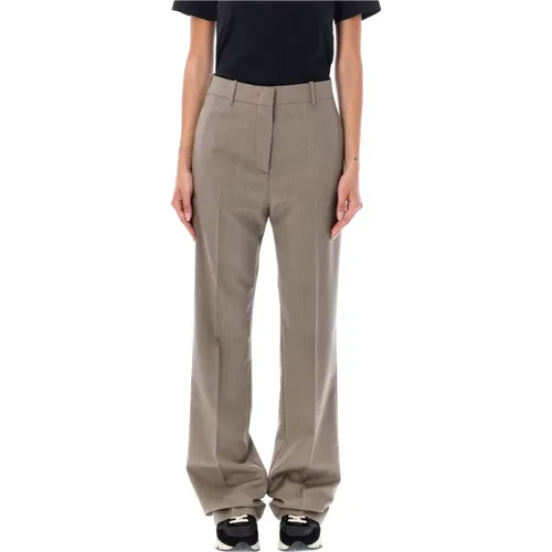 Beige Wool Tailored Trousers , female, Sizes: S, M, XS, 2XS - Golden Goose - Modalova