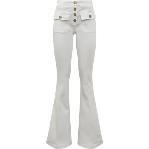 Ausgestellte Jeans mit Knopfverschluss , Damen, Größe: W30 - Seafarer - Modalova